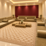 Luxurious Burgundy Majlis Lounge
